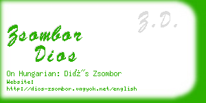 zsombor dios business card